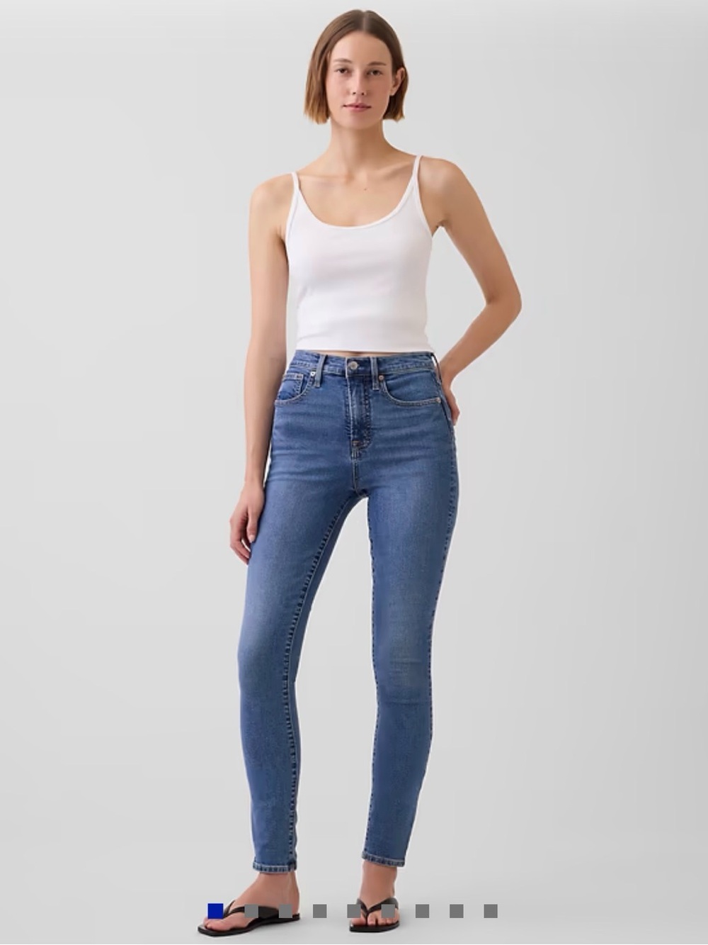 GAP Women's Medium Blue High-Rise Denim Jeans